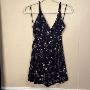 Lovely Day Navy Floral Romper - Small